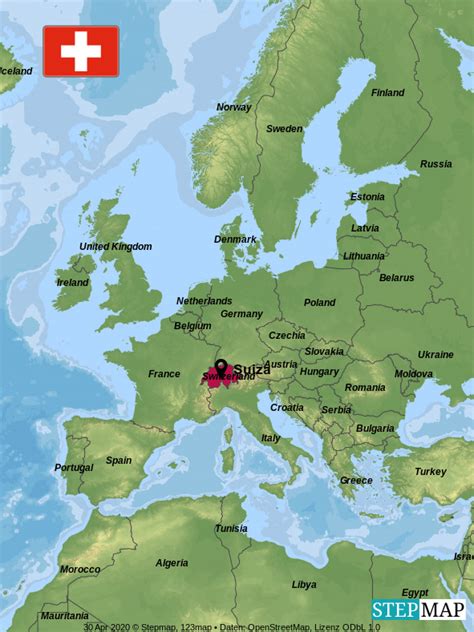 Mapa de ubicación de pastelerías históricas en Europa