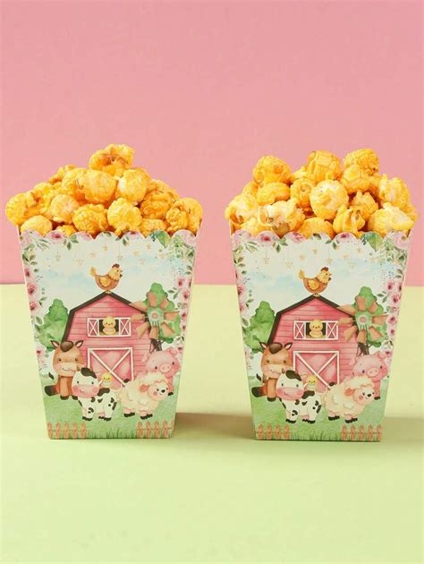 Diseños de cubos de palomitas temáticos