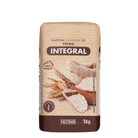 Envase de harina integral Hacendado