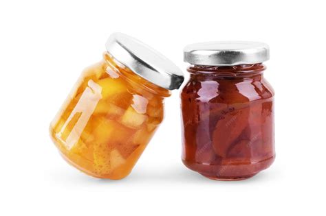 Tarros de mermelada y encurtidos de tomate verde