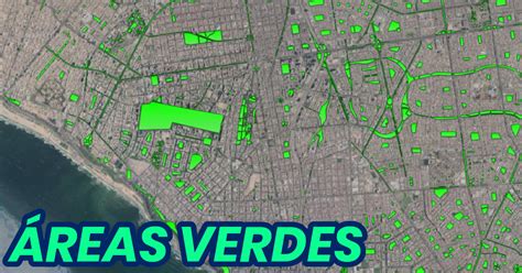 Mapa de Barcelona con áreas verdes y parques