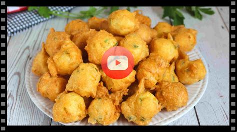 Buñuelos de bacalao recién hechos
