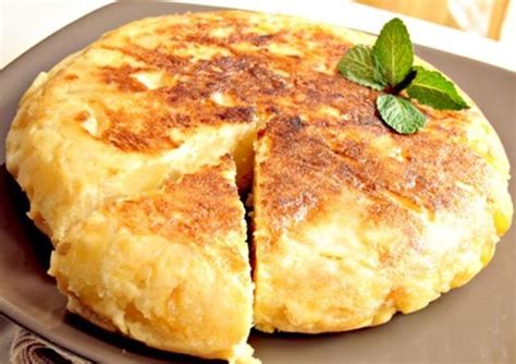 Tortilla de patatas sin huevo