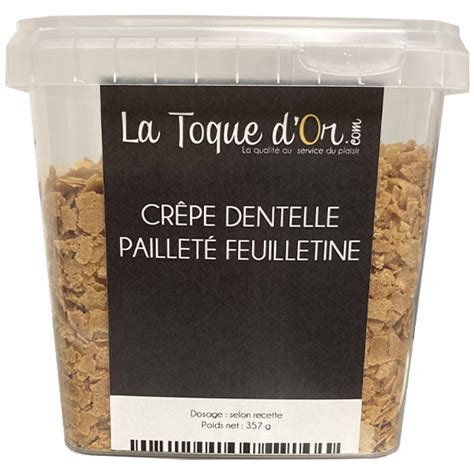Diferencias visuales entre Dentelle y Pailleté Feuilletine