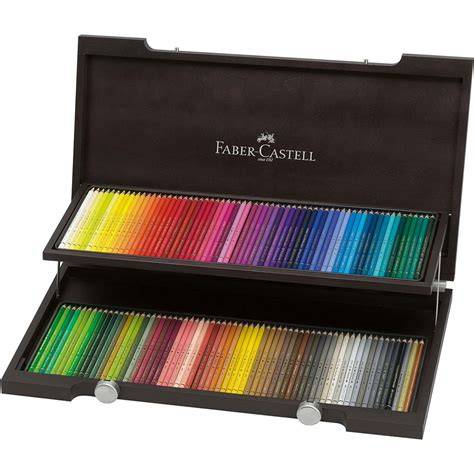 Muestra de colores del estuche Faber-Castell Polychromos de 36 lápices