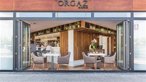 Fachada del restaurante ORGAZ en Madrid