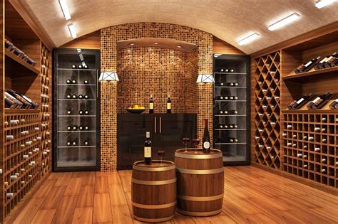 Interior de una vinoteca con botellas de vino