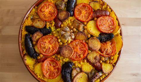 Arroz al horno valenciano en cazuela de barro