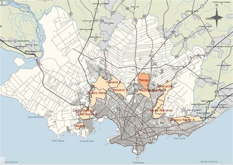 Esquema del desarrollo urbano de Montevideo en la época colonial