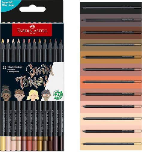 Set de lápices Faber-Castell Black Edition Tonos de Piel