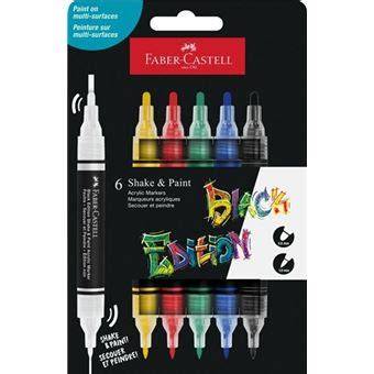 Marcadores acrílicos Faber-Castell Shake & Paint Black Edition