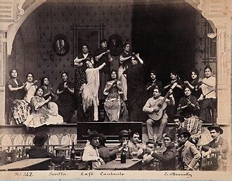 Ilustración de un café cantante en Sevilla hacia 1888