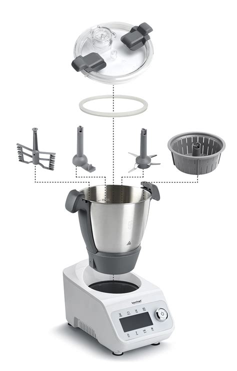 Robot de cocina LaChef 2100 y sus componentes