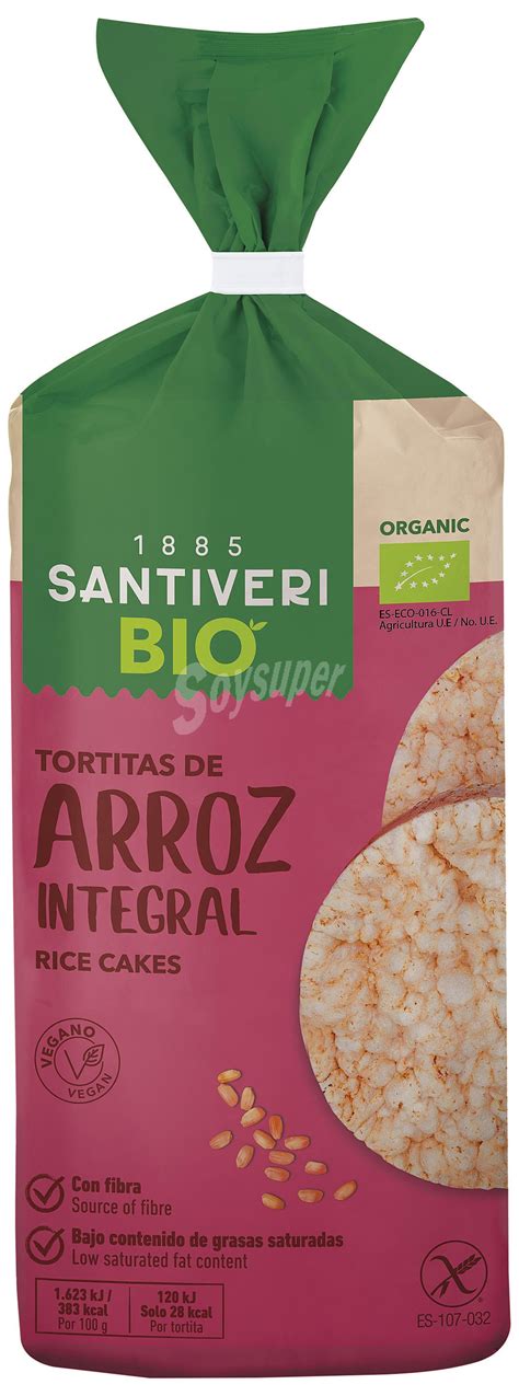 Envase de tortitas de arroz integral ecológicas