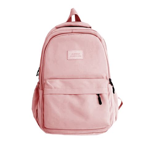 Mochila rosa pastel minimalista