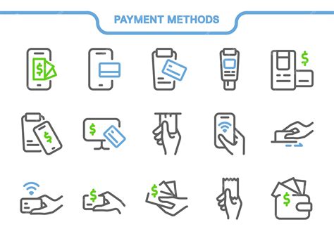 Iconos de diferentes métodos de pago seguros