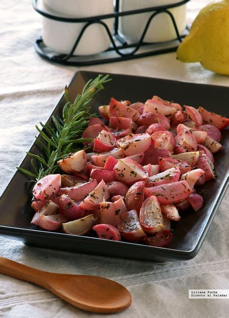 Rabanitos asados con romero y limón