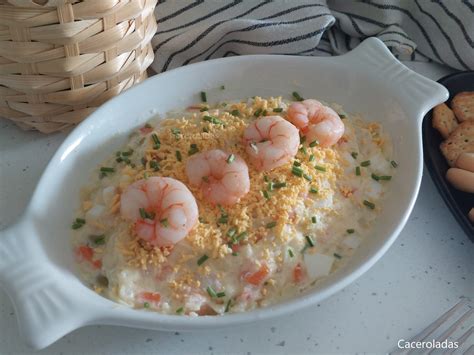 Ensaladilla de gambones con mayonesa