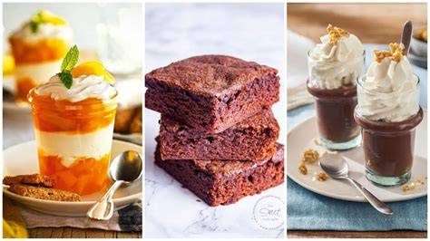 Variedad de postres rápidos y fáciles de preparar