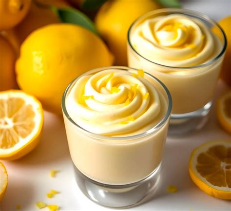 Mousse de limón en vasitos