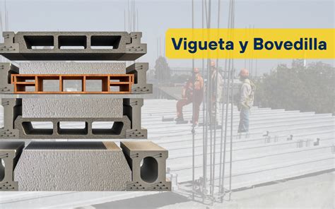 Esquema de la construcción de la encimera con viguetas y bovedillas