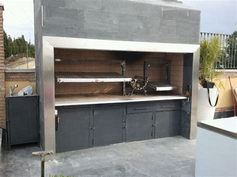 Barbacoa extra grande para restaurante con sistema de elevación doble