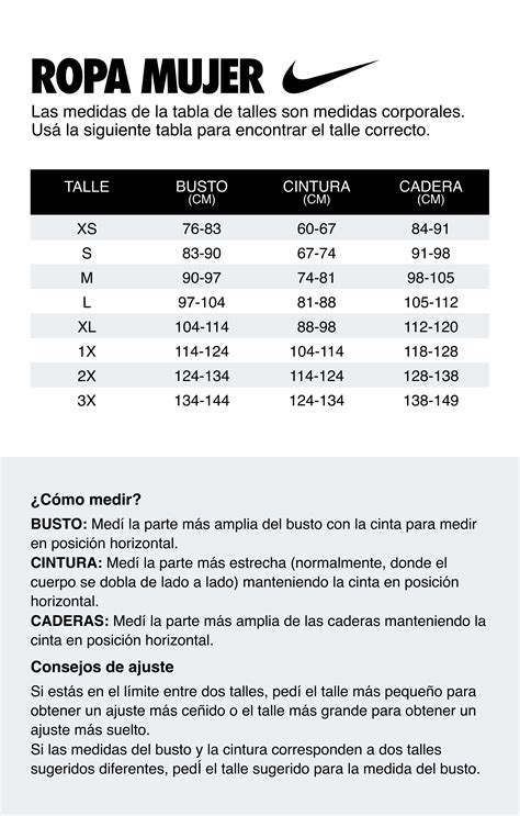 Tabla de conversión de tallas de blazers