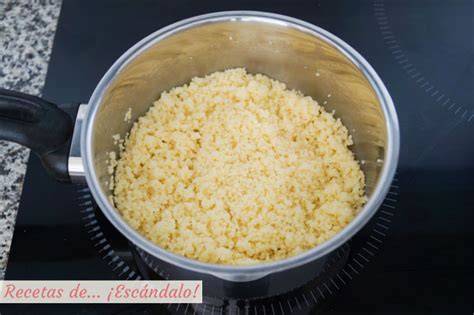 Cuscús cocido listo para mezclar