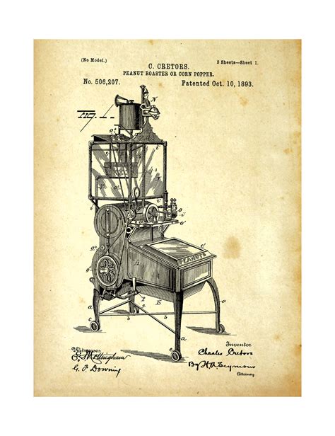 Antiguo palomitero a vapor de Charles Cretors