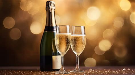 Botella de Cava y copas