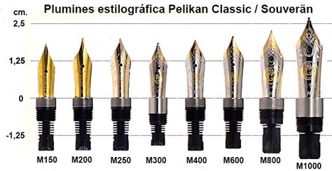Plumines de diferentes grosores para plumas estilográficas