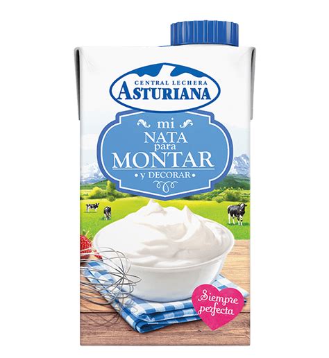 Envase de nata para montar Central Lechera Asturiana