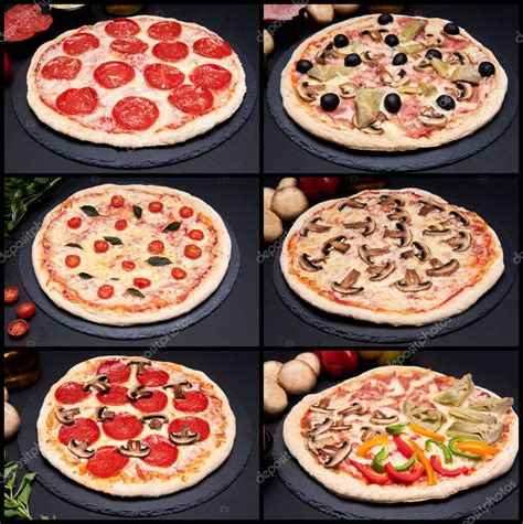 Variedad de pizzas italianas