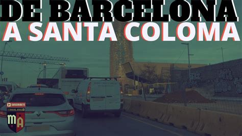 Señalización de carreteras hacia Santa Coloma de Gramenet
