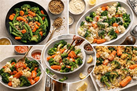 Verduras con cambios de color y textura indicando mal estado