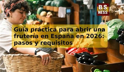 Esquema de requisitos para abrir una frutería