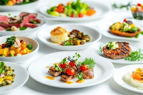 Variedad de platos de hígado de cerdo presentados