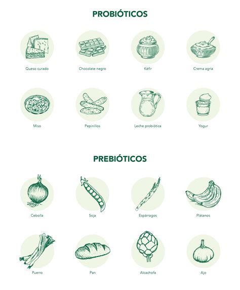 Comparación de alimentos con probióticos y suplementos