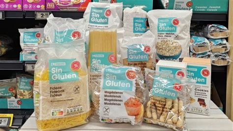 Productos sin gluten de marca Eroski