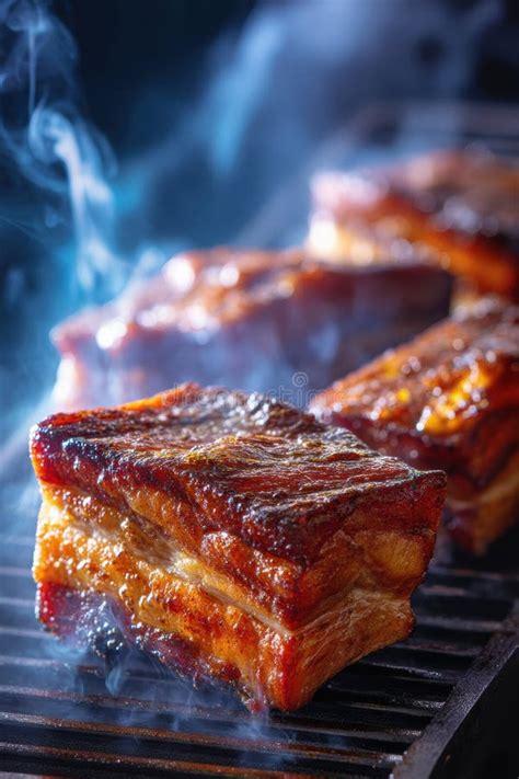 Parrillada de cerdo en una barbacoa