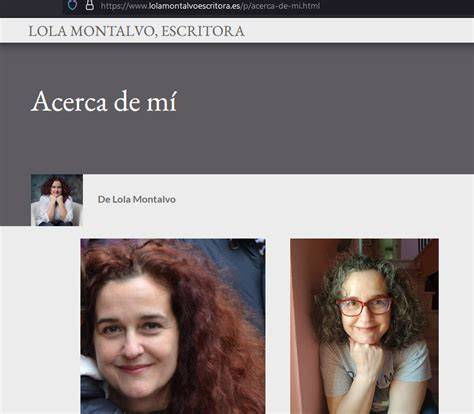 Lola Montalvo escribiendo