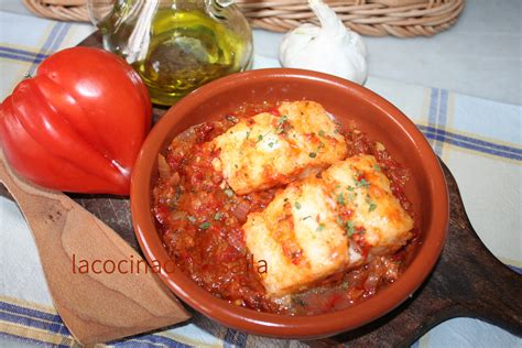 pimientos choriceros y bacalao en cazuela