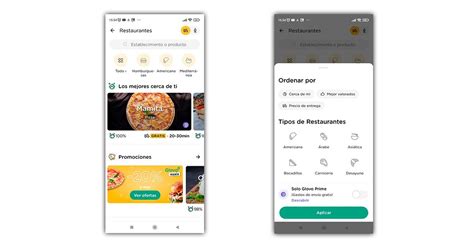 Interfaz de la aplicación Glovo mostrando cómo hacer un pedido en Telepizza