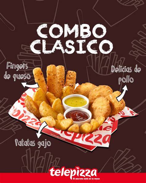 Variedad de entrantes ofrecidos por Telepizza, incluyendo alitas y patatas gajo