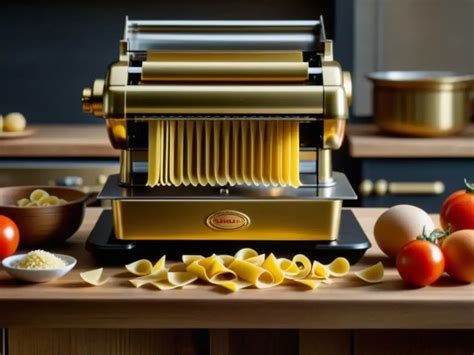Fotografía del obrador de pasta con las máquinas tradicionales italianas