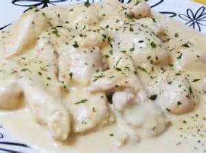 Ingredientes para pechuga de pollo en bechamel