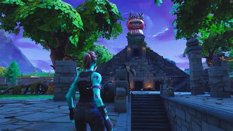 Imagen de un Templo Tomate en Fortnite