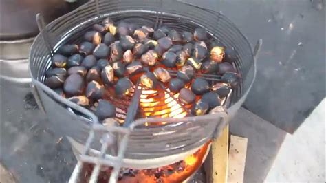 Esquema de asador de castañas con hormigonera
