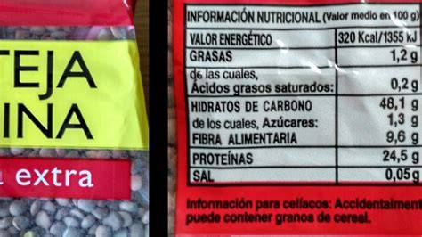 Información nutricional de los snacks de espelta