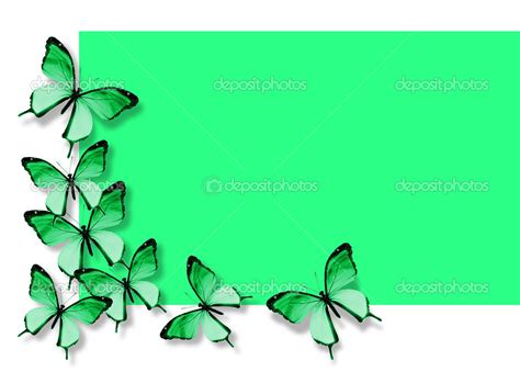 Mariposa verde pastel volando